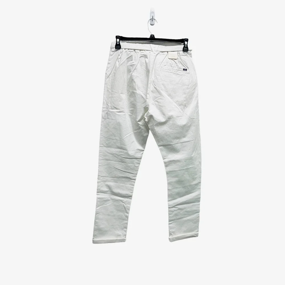 Scotch &‎ Soda Dax Loose Fit Belted White Pants Mens NWT - Picture 2 of 9